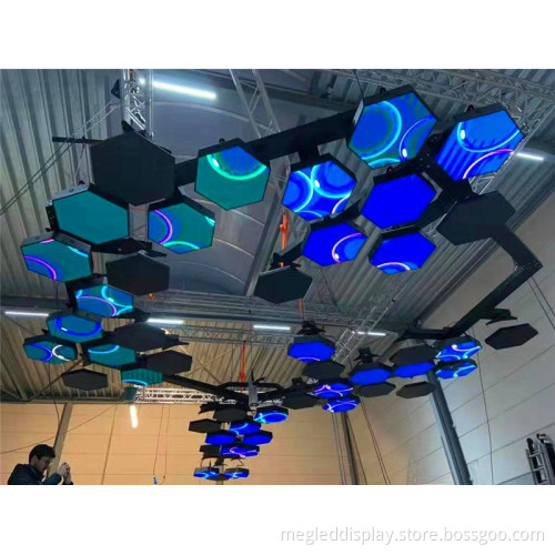 Night Club Bar Hexagon Led Display